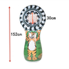 Hot sale inflatable American football player stand target toss portable rugby target toss game inflatable football 