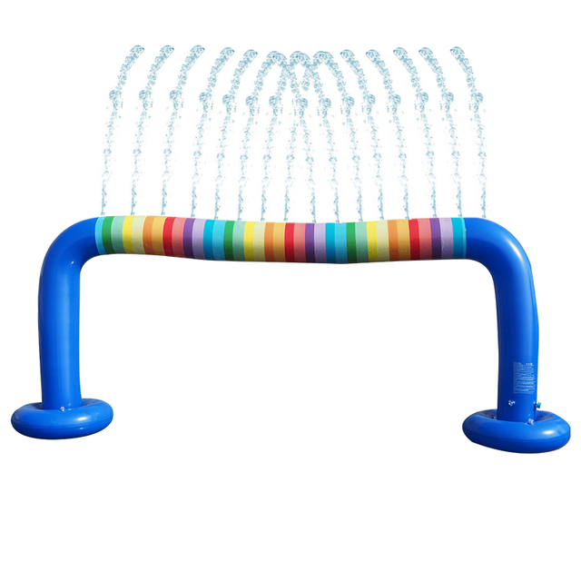 Large Inflatable Rainbow Arch water Sprinkler Outdoor Water Toys for Toddlers Outdoor Rainbow Sprinkler Toys 