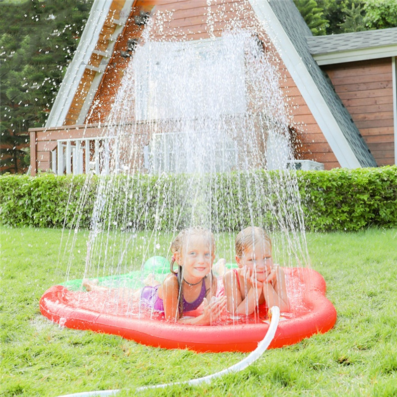 Inflatable Strawberry Sprinkler Pad Splash For Outdoor Water Amusement Holiday garden mat