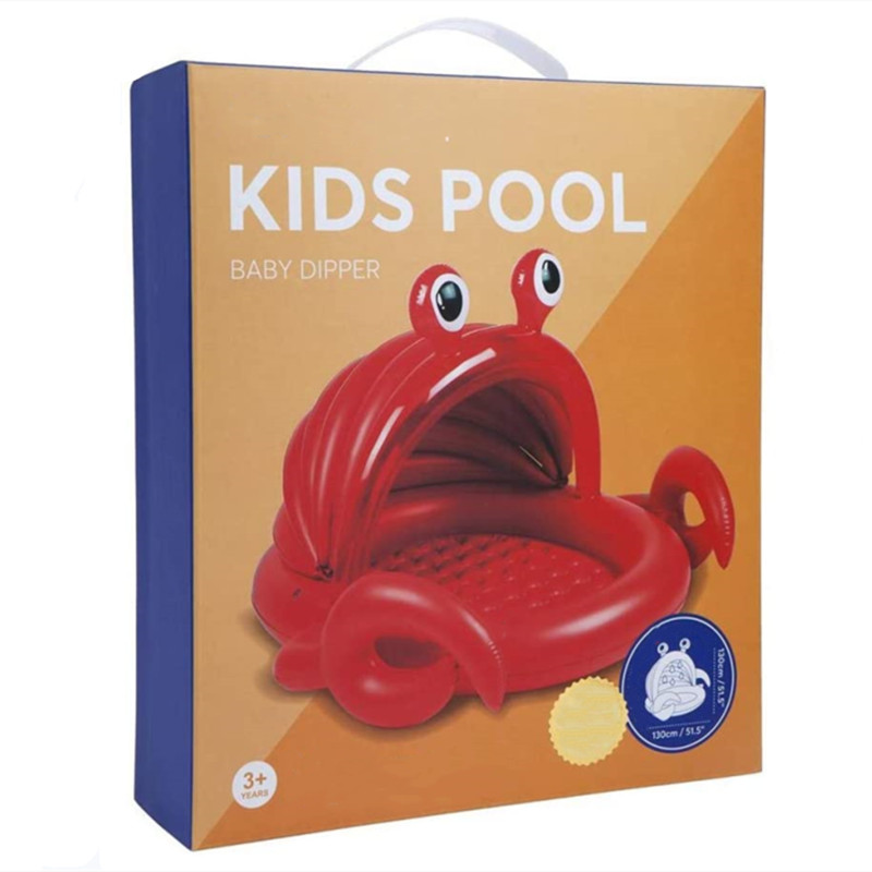 Inflatable indoor outdoor kids pool animal crab beach PVC new design baby pool