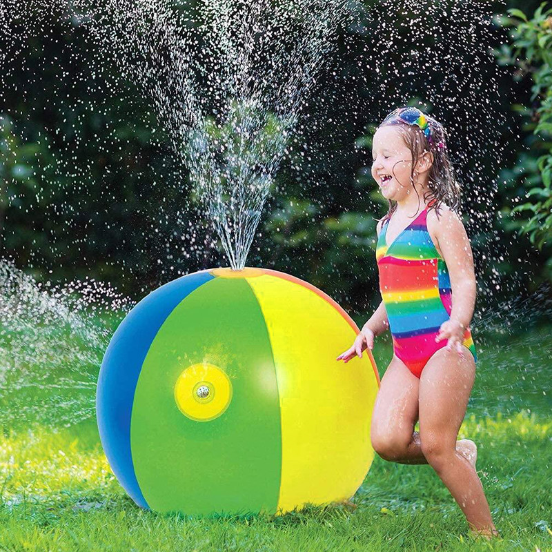 Hot Summer PVC Inflatable Sprinkler Beach Ball 60cm for Sale