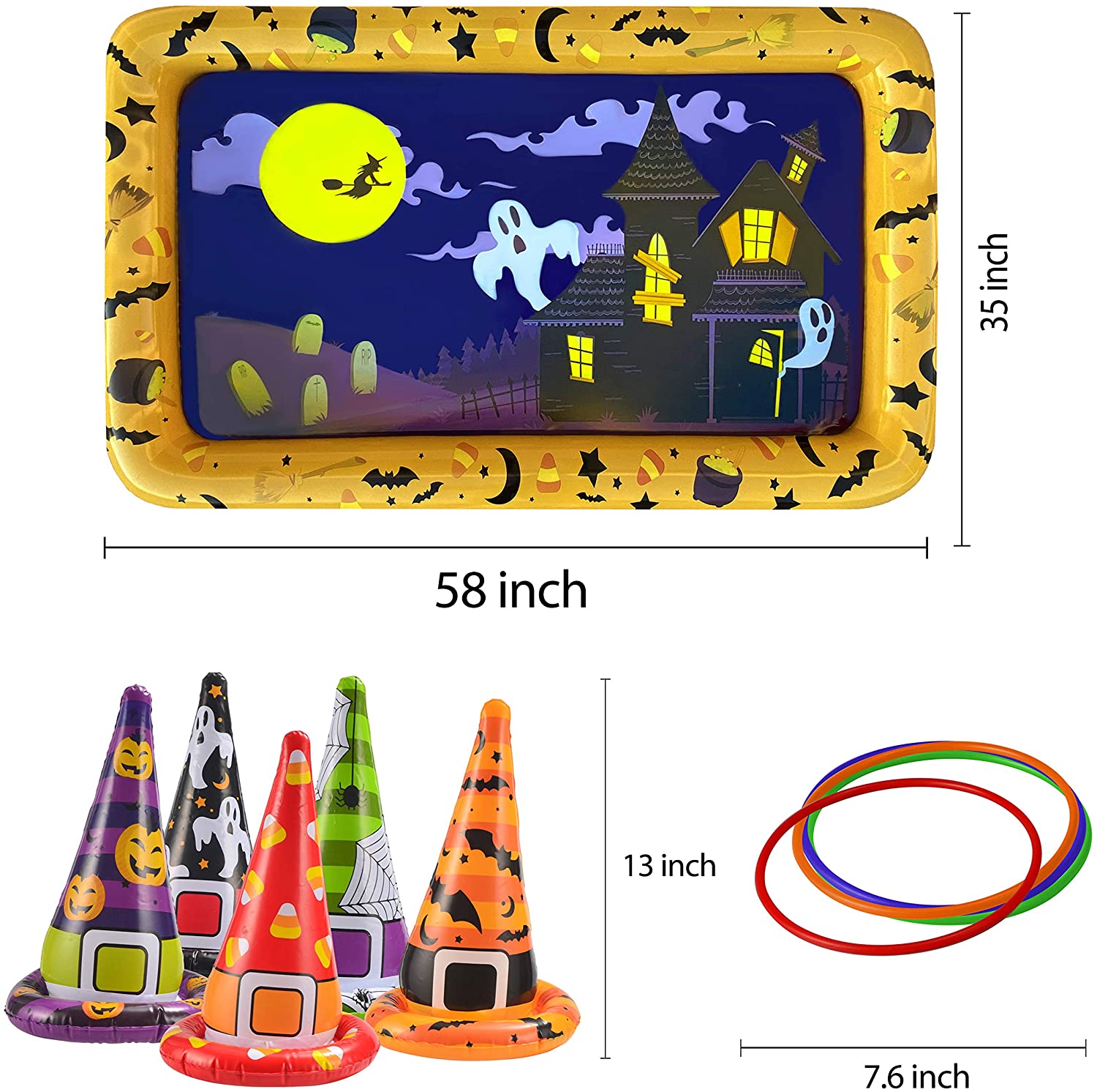 Inflatable Halloween Party Ring Toss Game Toy