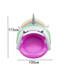 Inflatable kids pool garden unicorn rainbow kiddle summer holiday pool