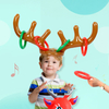 Hot Selling Available in Stock Christmas Party Throwing Ring Inflatable Antler Deer Head Collar Kids & Adults Parent-child Game