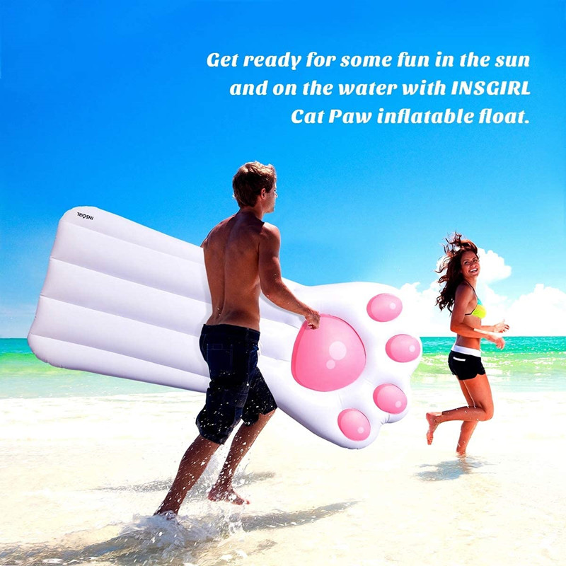 Pool Floats Adult Cat Pool Float Cat Paw Pool Raft Pool Toys Large Inflatable Beach Raft Float Summer Party Toys Pool Raft for Adults Kids