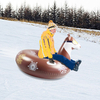 Inflatable husky Snow Tube Swimming Ring With Handle Non-toxic PVC Environmental Friendly Cartoon Cold-resistant Husky Inflatable Snow Sled
