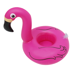 Factory New Design Inflatable PVC Flamingo Drink Holder for Swimming Pool 