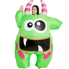 New Design Parent-child Party Cute Funny Weird Performance Costumes Cosplay Adult Cartoon Inflatable Big Mouth Monster Costume