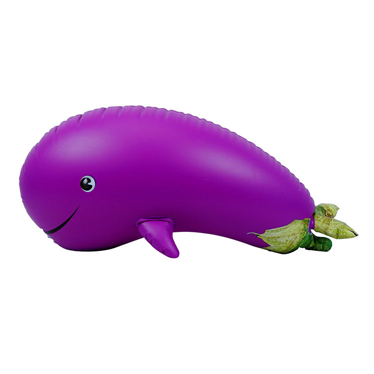 New Design Creative Weird Water Party Decorative Toys Cabbage Eggplant Duck Banana Dog Dolphin Inflatable Animals Toys for Kids