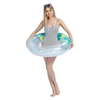 Inflatable Pool Floats with Glitters 32.5" swim ring for Swimming Pool Kids Adults Beach Outdoor Party Supplies