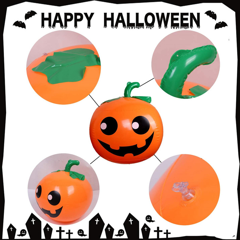 Halloween Party Decorations Inflatable Pumpkin Outdoor Yard Garden Classroom Hanging Decorations Bar Props Environmental Protection PVC Material