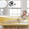 Inflatable Bathtub Adult Portable Freestanding Bathtub Swimming Pool Sauna Foldable Hot Tub Spa Shower with Electirc Air Pump 