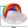 Inflatable indoor outdoor kids rainbow shape pool summer holiday fun PVC new design baby pool