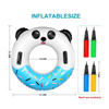 Pool Ring for Adults & Kids Health Materials Swim Ring Panda Pool Inner Tube with Handle& Inflatable Tube for Water Party