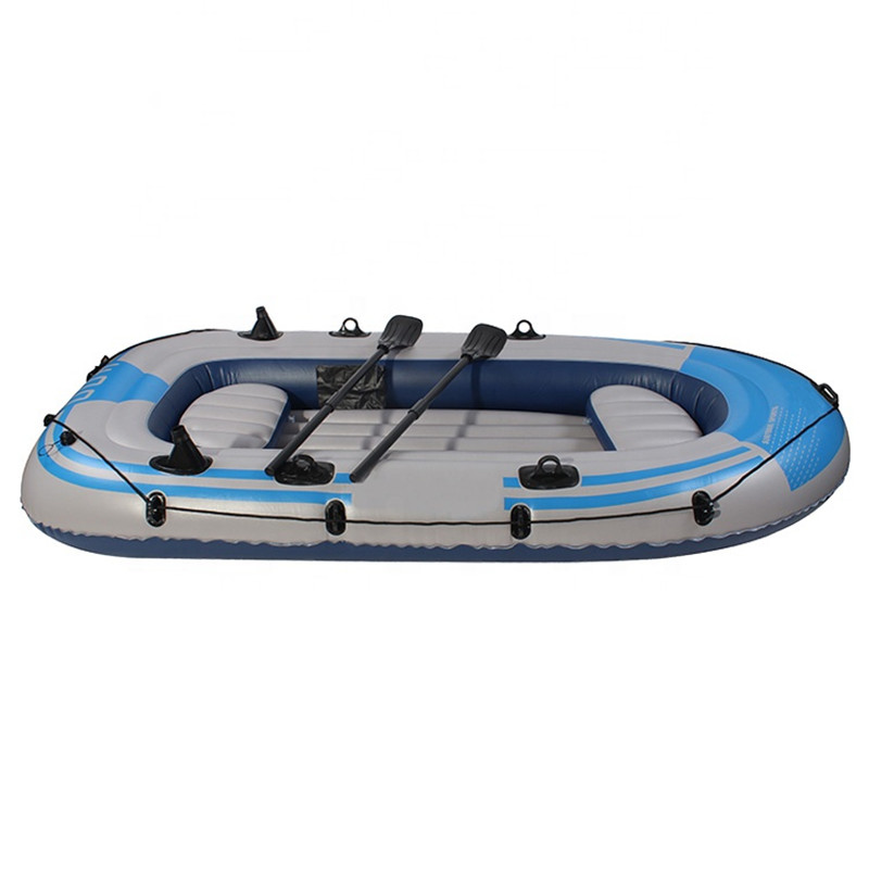 PVC inflatable customized outside 262x130cm within 183x68cm inflatable four-person fishing rowing boat