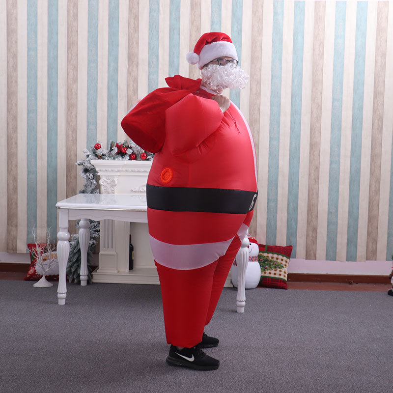 High-quality Creative New Christmas Party Play Santa Claus Stage Props Performance Costumes Inflatable Costumes for Adults